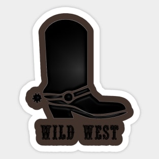 Western Era - Wild West Cowboy Boots 1 Sticker